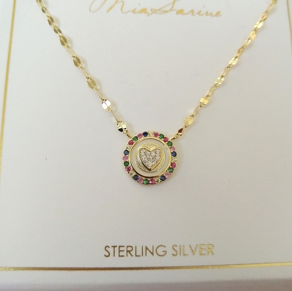 Mia Sarine Stationary Heart❤️ Pendant Necklace - Picture 8 of 14